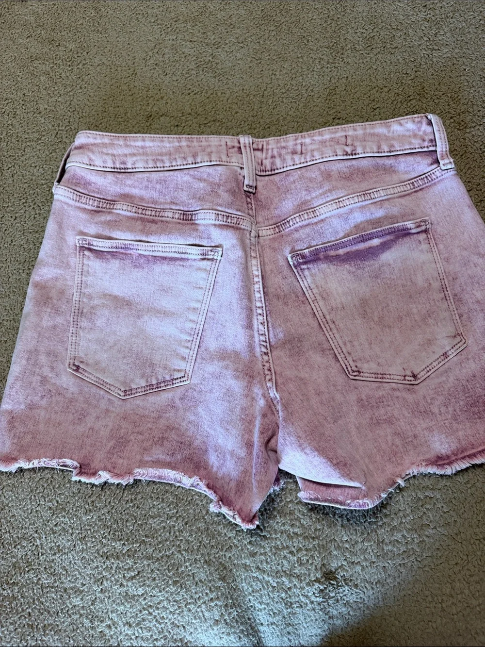 Universal Thread Pink Washed High-Rise Denim Shorts